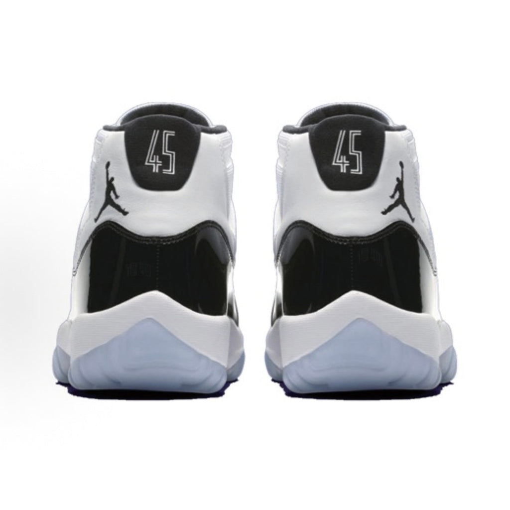Jordan Air Jordan 11 "Concord" Comfortable, High-Top, Retro Basketball Shoes (Unisex, Black/White)