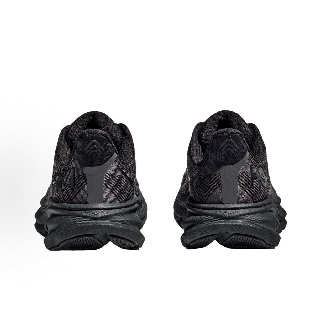 HOKA ONE ONE Clifton 9 Wide Men's Low-Top Marathon Training Running Shoes - Black