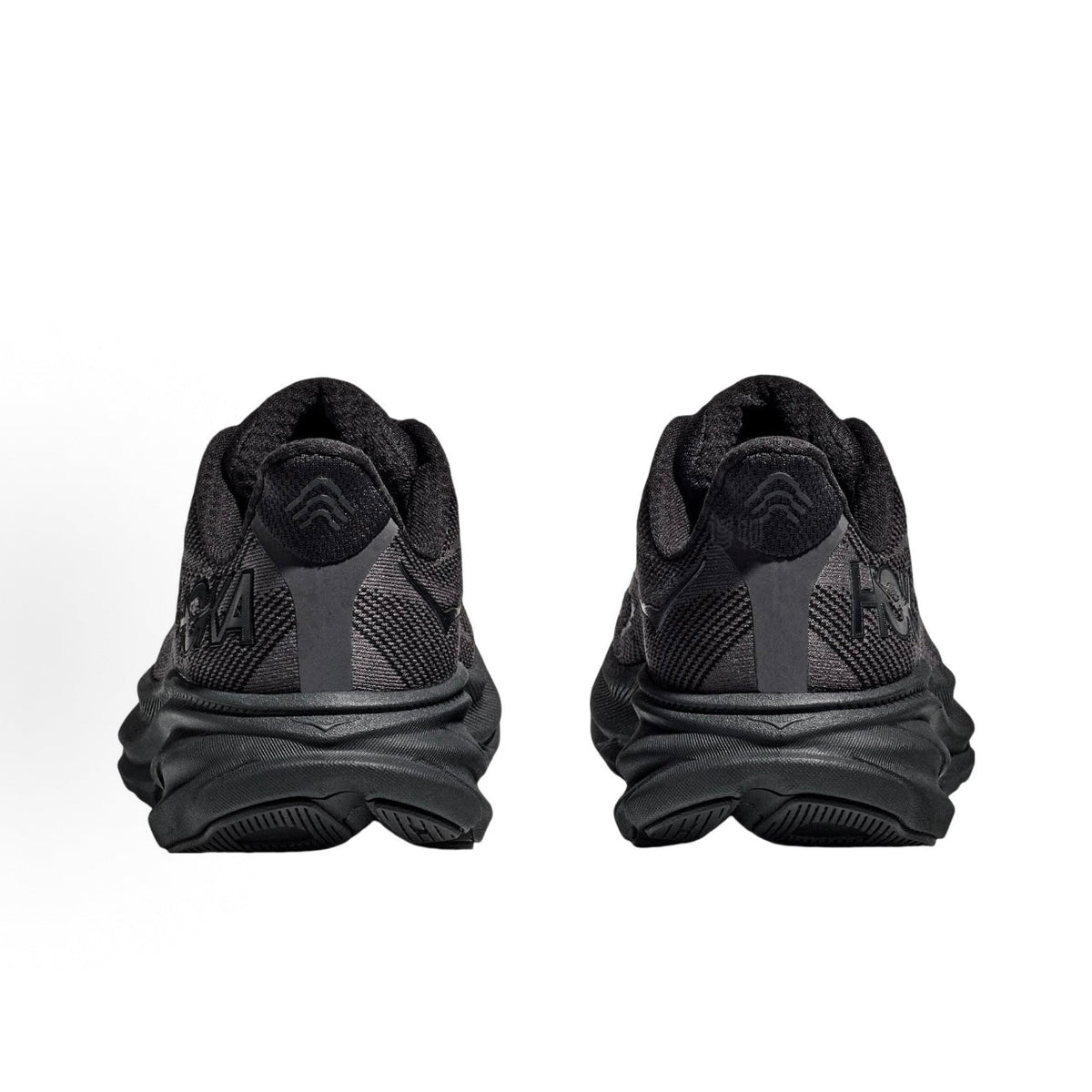 HOKA ONE ONE Clifton 9 Wide Men's Low-Top Marathon Training Running Shoes - Black