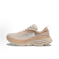 HOKA ONE ONE Bondi 8 Men's Low-Top Running Shoes – Versatile and Comfortable, Featuring Textile and Synthetic Leather for Support and Balance – Quicksand Colorway