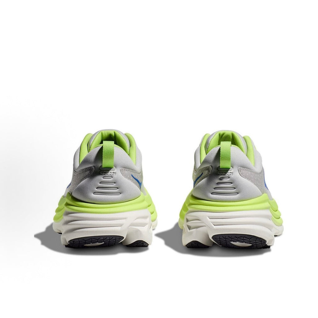 HOKA ONE ONE Bondi 8 Men’s Low-Top Running Shoes – Versatile, Stylish, Comfortable, Slip-Resistant, and Durable (Grey-Green)