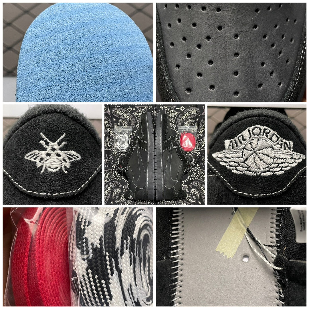 AJ1 Low Travis Scott Black Phantom